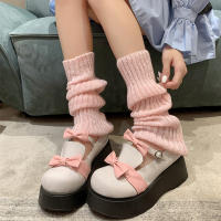 Calentadores De Piernas Navideños Para Mujer Estilo Y2k Aesthetic Punk Lolita Juego De Calcetines De Gasa Cubierta De Botas Harajuku Tejidos De Algodón Blends - details 1