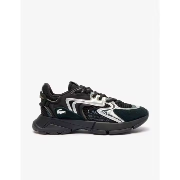 LACOSTE Zapatillas Lacoste L003 Neo Negras y Plateadas para Mujer - 1