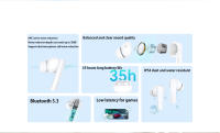 Honor CHOICE LCHSE X5s Auriculares Inalámbricos Bluetooth 5.3 TWS Con Cancelación De Ruido Y Microfono Dual 35H De Reproducción - details 1