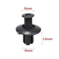 Clavos De Plástico Negros Para Coche 20/50/100/200 Piezas Universal Clips De Bumper Y Fender Adecuados Para Toyota Focus Kia Nissan Yamaha - details 5