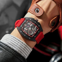 Reloj Mécanico LIGE Para Hombre Reloj De Pulsera De Lujo Negocios Cuadrado Correa De Silicona Resistente Al Agua 50M Moda Reloj Masculino Automático - details 11