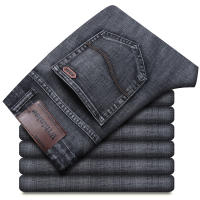 Nuevos Jeans Clásicos Para Hombre Primavera Otoño Moda Negocios Pantalones Vaqueros Rectos Estirados Azul Cómodos De Medio Cinturón - details 60