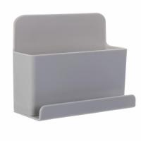 Soporte De Teléfono Adhesivo Organizador De Control Remoto Para TV Y Aire Acondicionado Ecológico Plástico Montado En La Pared - details 7