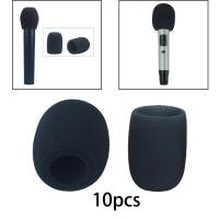 10Pcs Funda De Esponja Para Micrófono De Mano Alta Densidad Reutilizable Anti Ruido De Viento Accesorio Profesional Para Micrófono Universal - details 3