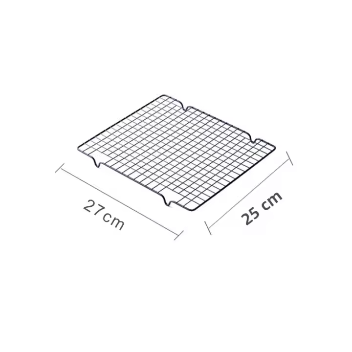 Rack De Enfriamiento De Acero Inoxidable Para Hornear Pastel Y Pan Soporte De Alimentos Malla De Hierro Carbono Resistente Al Horno Para Barbacoa ZXH - 1