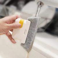 1pc Herramienta De Limpieza 2 En 1 Para Ralladuras De Ventanas Y Puertas Cepillo Portátil Para Ralladuras De Ventanas Y Puertas Herramienta De Limpieza De Trax De Puertas Deslizantes - details 4