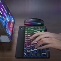 Teclado Bluetooth Con Iluminación Retroiluminada Y Ratón Para iPad Teclado Wireless Rechargeable Para iOS Android Windows Dispositivos De 10 Pulgadas - details 8