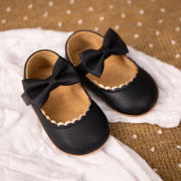 Zapatos De Bebé Niña Princesa Vestido PU Suela De Goma Antideslizante Nudo Mariposa Infantil Cuna Primeros Pasos Niña Recién Nacida - details 8