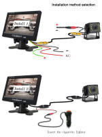 Cámara De Retrovisora Para Camión Con Visión Nocturna Impermeable Pantalla Trasera Para Vehículo Adecuado Para Camiones/Tráileres/Pickups/RV - details 9