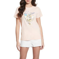 GUESS — Cod. W4GI56  Camiseta, mujer, cuello redondo, manga corta, solo color, logotipo impreso 100%algodon - details 0