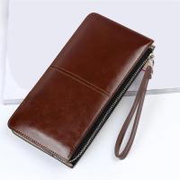 Cartera Larga De Moda Para Mujer En Cuero PU Con Cremallera Monedero Y Portatarjetas Bolsillo Para Teléfono Móvil Y Correa De Muñeca - details 8
