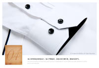 Camisa Negra Para Hombre 2024 Cuello Cuadrado Camisa De Negocios Casual Cómoda Y Transpirable Ajustada Con Mangas Largas Y Estilo Clásico - details 13