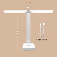 Lámpara De Escritorio LED Táctil Recargable USB Con 3 Niveles De Iluminación Protección Ocular Plegable Para Dormitorio Lámpara De Noche Para Mesa Al Final Del Camastro - details 15