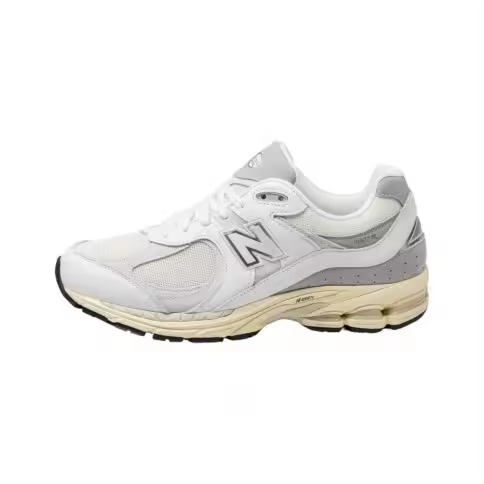 New Balance M 2002 Lifestyle Leather Textile White Sneakers de Hombre - 1