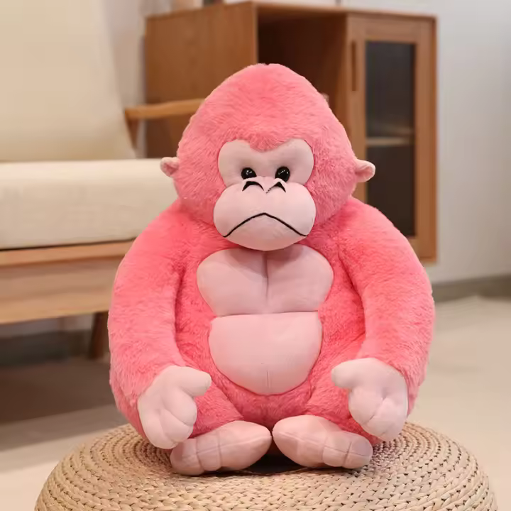 Muñeco De Peluche Gorila Adorable Regalo De Cumpleaños Para Parejas King Kong Tamaño Aproximado 15 Cm Relleno De Algodón PP Adecuado Para Todas Las Edades - 1