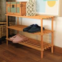 Zapatero de Madera Natural. Estantería Disponible en 2 tamaños, Zapatero de Pie, Estante de Almacenamiento para Zapatos, Organizador para el Hogar, Accesorios - details 1