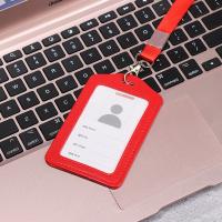 Carcasa Protectora Para Tarjetas De Nombre Y Badges Para Hombres Y Mujeres Estuche Para Tarjetas De Identificación De Oficina De PU Cuero Unisex - details 7