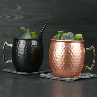 1PC Taza De Acero Inoxidable Para Moscow Mule De 530ml Para Cocina Y Bar Taza De Cerveza Y Café Para Bebidas - details 0