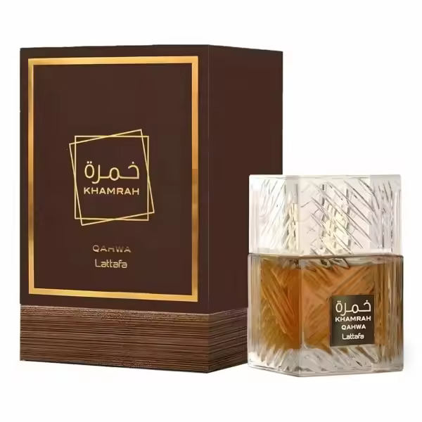 Lattafa - Khamrah Qahwa Eau de Parfum Unisex 100 ML - Perfume unisex árabe duradero - 1