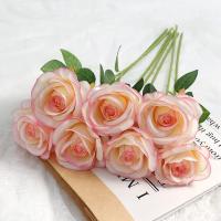 5/10Pcs Bouquet De Flores Artificiales De Rosa Para Decoración De Hogar Boda Centro De Mesa Arreglo Floral Jardín Estilo Seda - details 3