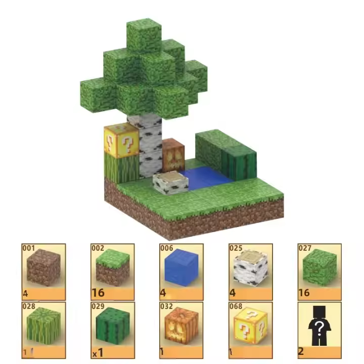 Bloques De Construcción Magnéticos 3D My World Para Niños Y Niñas Juguetes Educativos DIY Tamaño Grande Material Plástico ABS Regalos Para Halloween Y Navidad - 1