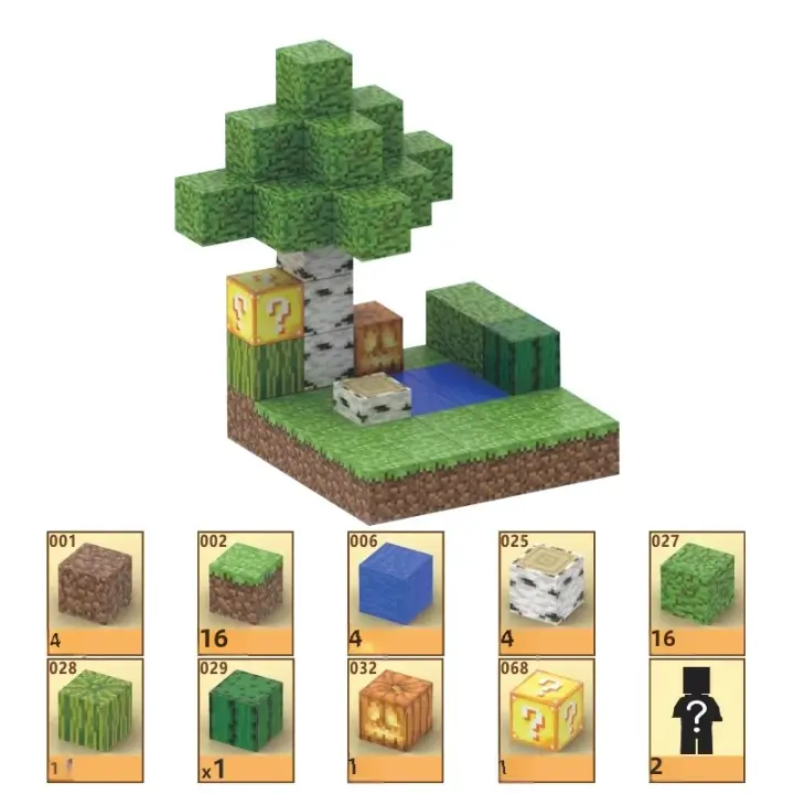Bloques De Construcción Magnéticos 3D My World Para Niños Y Niñas Juguetes Educativos DIY Tamaño Grande Material Plástico ABS Regalos Para Halloween Y Navidad - 1