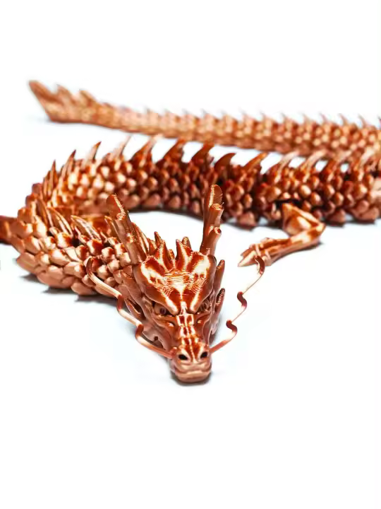 Dragón Chino 3D Imprimido Con Articulaciones Completo Figura De Decoración Para El Hogar Juguete Creativo Coleccionable - 1