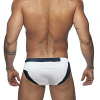 Bragas De Natación Para Hombre En Blanco Moda Verano Deporte Playa Traje De Baño Sexy Estilo Surf Talla Unica Material Poliéster - details 12
