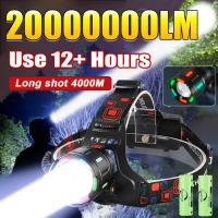Linterna Frontal Recargable Paweinuo 4000M Super Brillante 800W Alta Potencia Zoom Impermeable 18650 Iluminación Exterior Para Camping Y Pesca - details 0