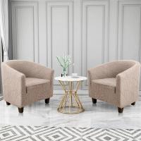 Cubierta De Silla Club Elástica En Jaquearl Sólido Protección De Muebles Para Sala De Estar Cubierta De Sofá De Barra Adecuada Para Silla De Un Brazo - details 30