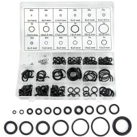 Kit De Anillos De Goma O 225PCS Resistente Al Aceite Y Agua Conjunto De Selladores De Anillo Y Tapas De Goma Para Reparaciones Profesionales De Plomería Y Automotriz - details 0