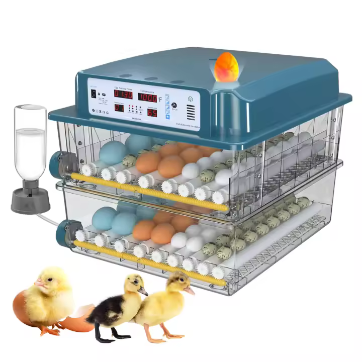 Incubadora de huevos 120, incubadora de huevos derecho para incubar pollitos, volteador automático de huevos con control de temperatura ,5 modos de incubación automáticos - 1