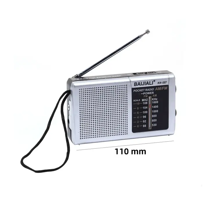 Radio Portátil De Mano Con Manivela Solar Y USB 5000mAh LED De Emergencia Linterna Banco DE LA Energía AM/FM/WB NOAA Tiempo Radio Para Exteriores - 1