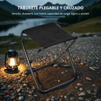 Taburete Plegable Portátil de Tela Oxford，Silla Plegable Ultraligera de Camping, Playa y Jardín - Estructura de Metal Antirrobo, Asiento de Tela Transpirable Azul Claro, Fácil de Transportar y Almacenar,Silla Plegable Profesional para Actividades Al Aire - details 0