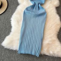 Vestido Largo Elegante Tejido Para Mujer Verano V Cuello Suelto Botones Bodycon Midi Fiestas Oficina Vestidos De Mujer - details 10