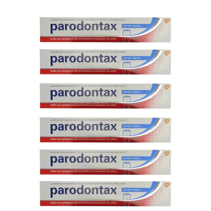 Pasta de Dientes Parodontax Frescor Diario para Encías Sanas y Protección Diaria, Ayuda a Detener el Sangrado y Eliminar Placa, Pack de 6 x75 ml ROUA - 1