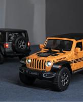 Jeep Wrangler Rubicon De Escala 1:22 Para Niños Modelo De Coche De Aleación Con Sonido Y Luz Juguete De Vehículo De Metal Sin Batería - details 2