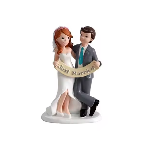 Disok Figura Pastel Just Married - Decoración de Bodas - 1