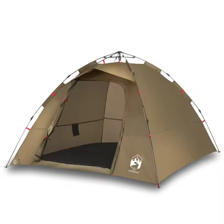 vidaXL Tienda de pesca para 4 personas apertura rápida verde oliva - 1