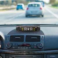 Sistema De Monitoreo De Presión De Neumáticos Para Coche Con 4 Sensores Pantalla LCD Digital Solar Powered Alarmas De Seguridad Automática Prueba De Autotest Para Todas Las Marcas De Coches - details 1