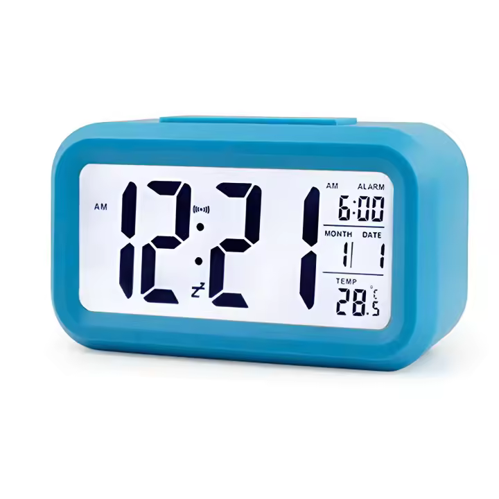 Reloj Despertador Digital para Dormitory with Luz Nocturna Inteligente - 1