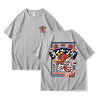 Camisa Harajuku Hip-Hop De Verano Para Hombres Y Mujeres Con Estampado De Koi Rojo Manga Corta 100% Algodón Moda Casual - details 4