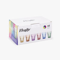 STARLEY-SET 6 VASOS VIDRIO MULTICOLOR 300ML-360 ML - details 2