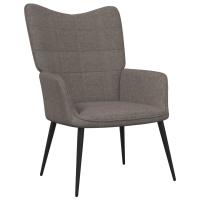 vidaXL Sillón de relax con taburete tela Gris claro, Gris oscuro, Crema Sillon Dormitorio Sillon Comodos Silla Relax Sillón Sofá - details 6