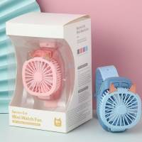 Ventilador portátil personal mini, de mano, ultra silencioso, de tercera velocidad, eléctrico, enfriador de aire, recargable por USB, plegable, pequeño ventilador de bolsillo, compatible con verano - details 1