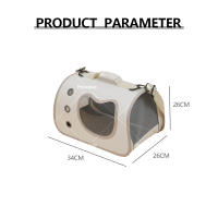 Mochila portátil y transpirable de gran capacidad para perros, bolsa de protección solar para mascotas, mochila de viaje para llevar - details 1