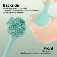 Cepillo De Silicona Para Limpieza Facial Herramienta De Masaje Facial Eliminador De Quistes Y Puntos Negros Doble Cara Exfoliador Para Cuidado De La Piel - details 1