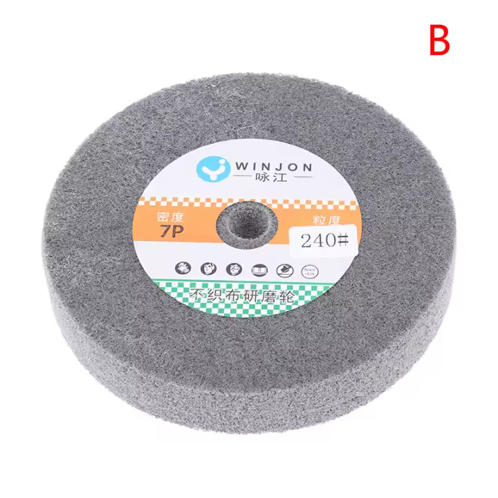 Rueda De Pulido Y Lijado De Acero Inoxidable 150x25mm Para Mecánica Y Herramientas De Trabajo En La Banda De Martillo - 1