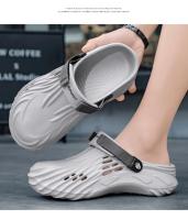 Sandalias De Verano Para Hombres Talla Grande Clogs De Lujo Mocasines De Jardín Casual Plataforma Bajo Tobillo Color Sólido - details 13