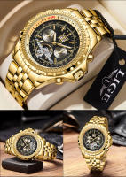 Reloj De Pulsera Mecánico LIGE Para Hombre Lujo Automático Tourbillon Multifuncional Luminoso Resistente Al Agua Con Fecha - details 12